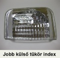 Citroen Jumper jobb külső tükör index - Citroen autóalkatrészek